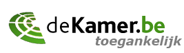 de Kamer.be toegankelijk (logo) - link naar homepagina